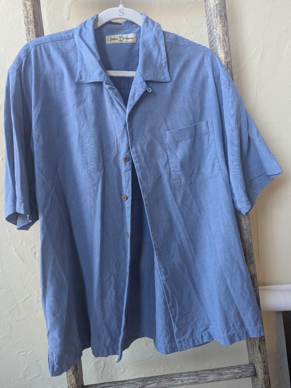 Tommy Bahama cornflower blue large silk shirt